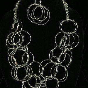 [RGNH] Rebellion NEW Zi Collection Necklace and Earrings Set